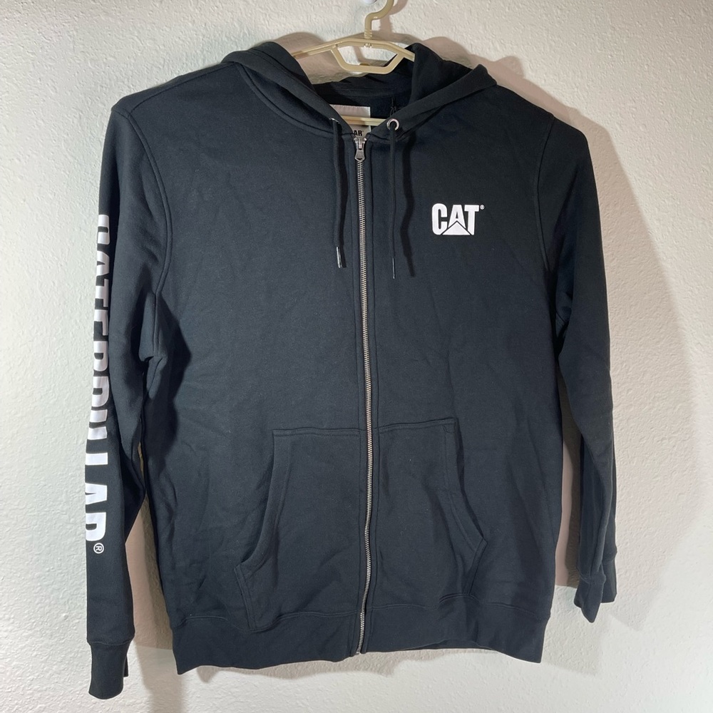 Caterpillar Mens Fleece Graphics Zip Front Hoodie. Color Black. Size 2XL… - Picture 5 of 6